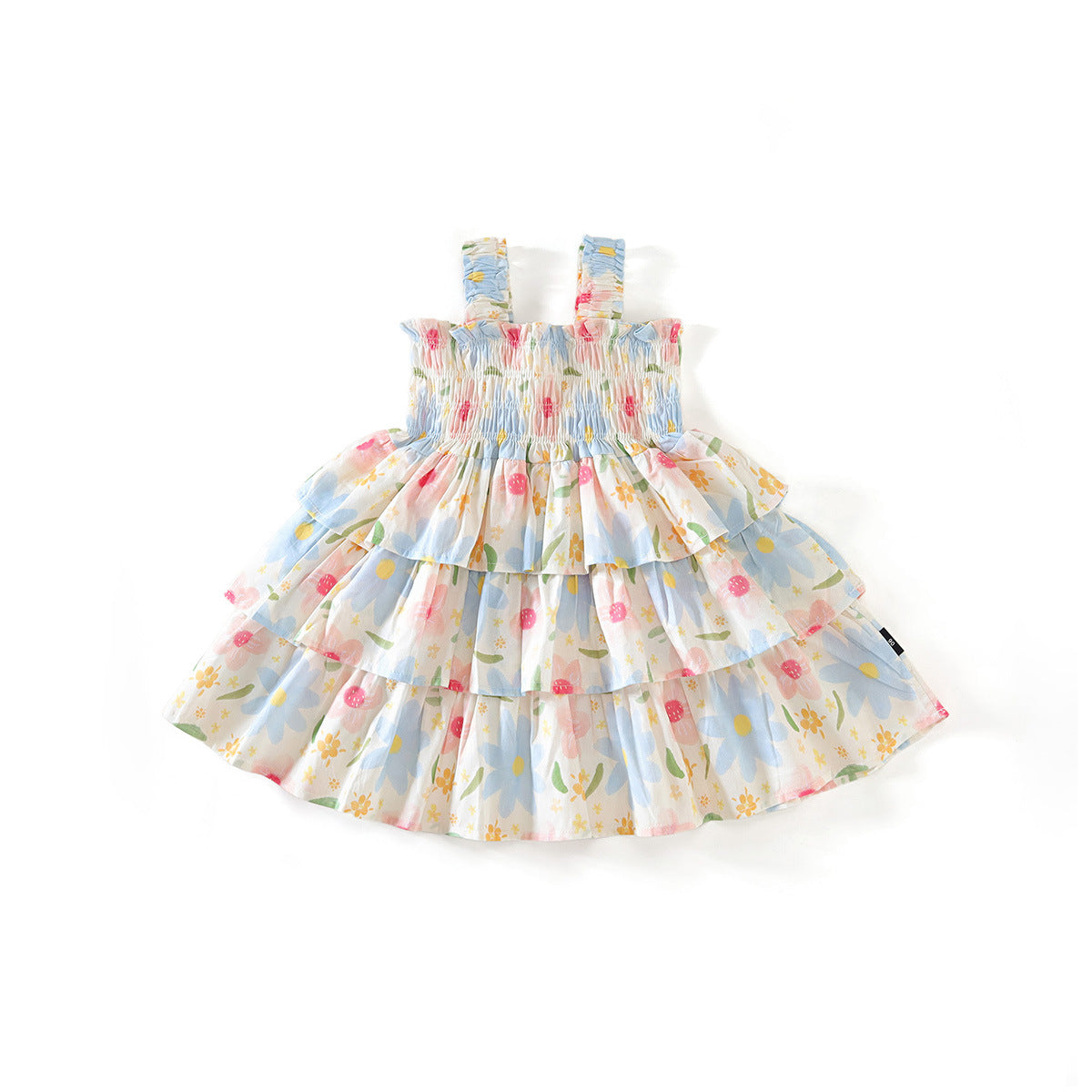 Girls Cake Dress Sleeveless Summer 2025 Princess – Summer Kids Fashion Nepal | Tudoholic