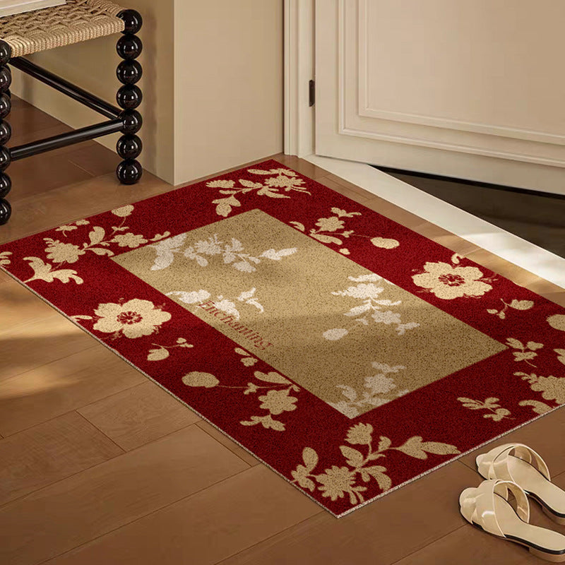 "Flower Blossom" 2026 New Year Silk Ring Entrance Mat