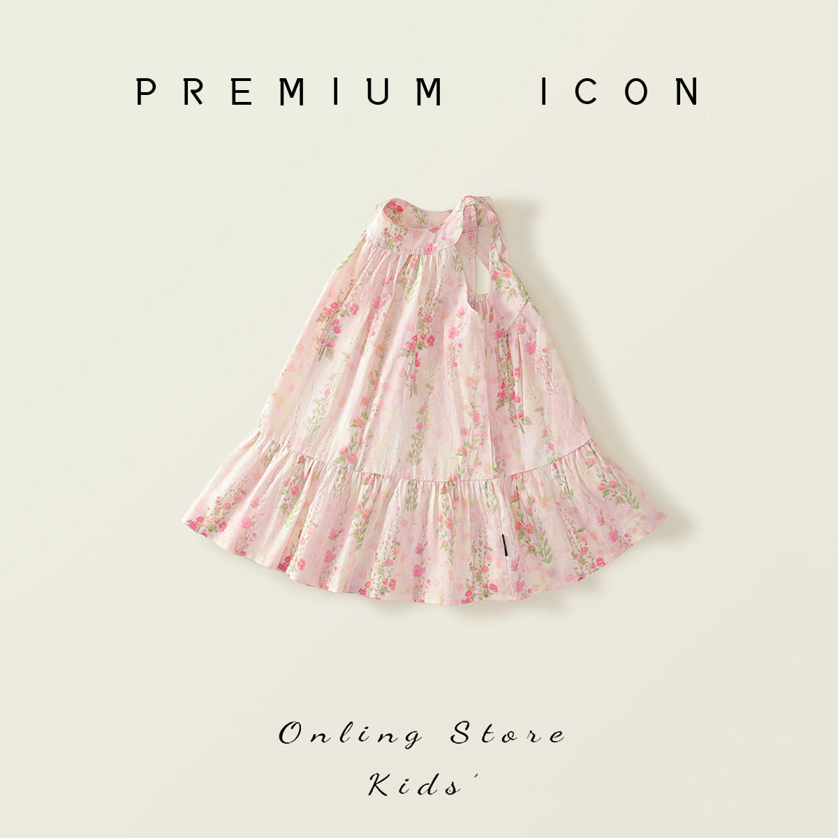 Girls Floral Pastoral Dress Pink Summer 2025 – Summer Kids Fashion Nepal | Tudoholic