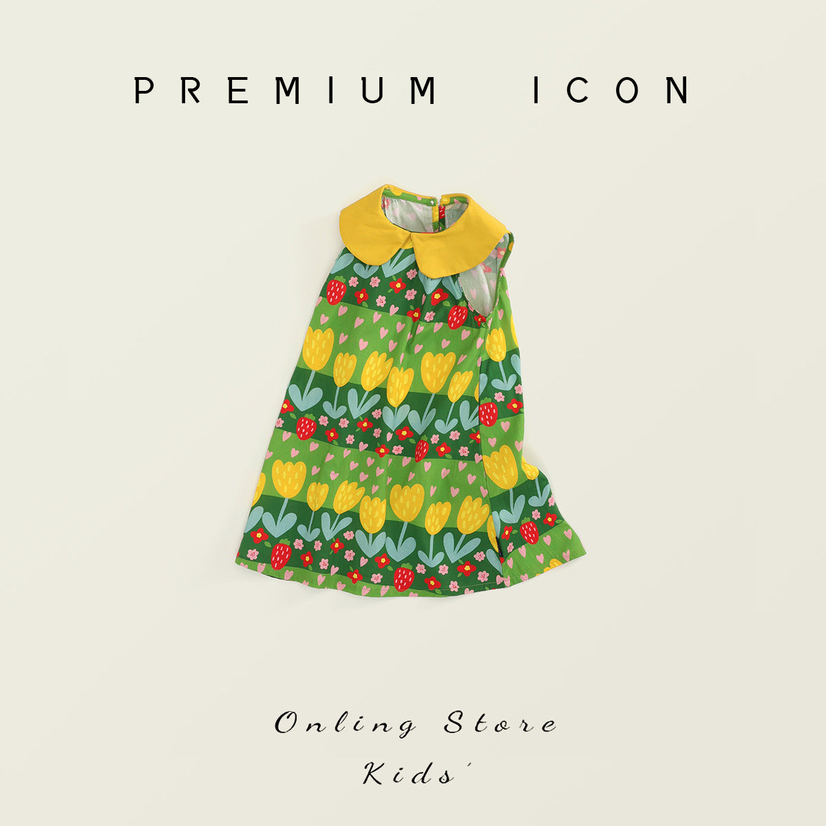 Girls Floral Sleeveless Tank Dress Summer 2025 – Summer Kids Fashion Nepal | Tudoholic