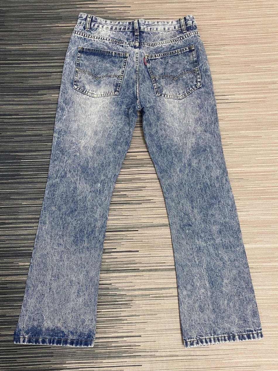 Men's Black & Grey Washed Retro Skinny Jeans