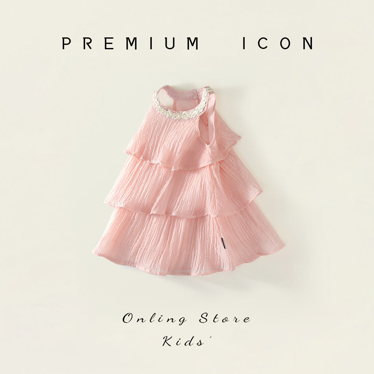 Girls Pink Ruffle Sling Dress Summer 2025 Princess – Summer Kids Fashion Nepal | Tudoholic