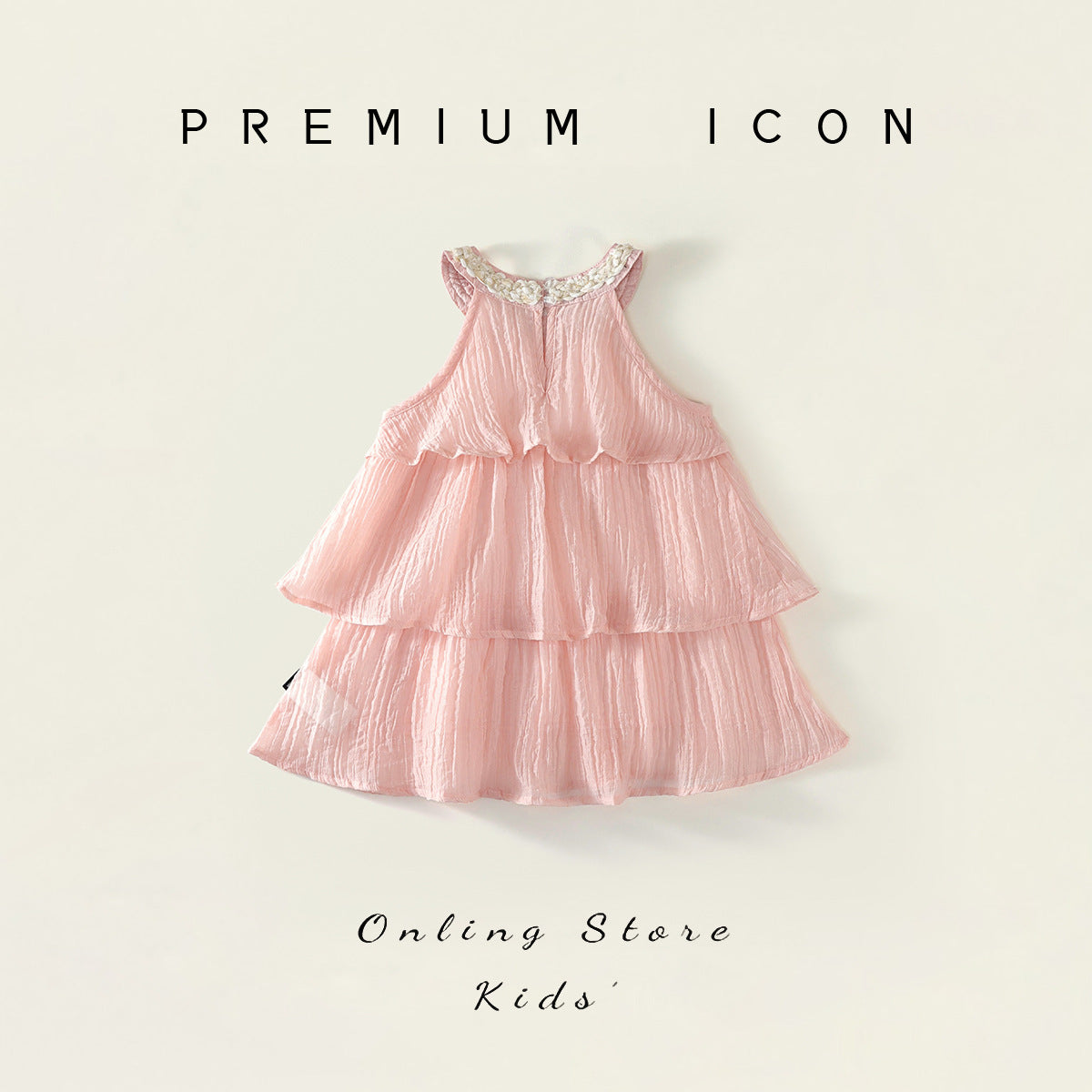 Girls Pink Ruffle Sling Dress Summer 2025 Princess – Summer Kids Fashion Nepal | Tudoholic