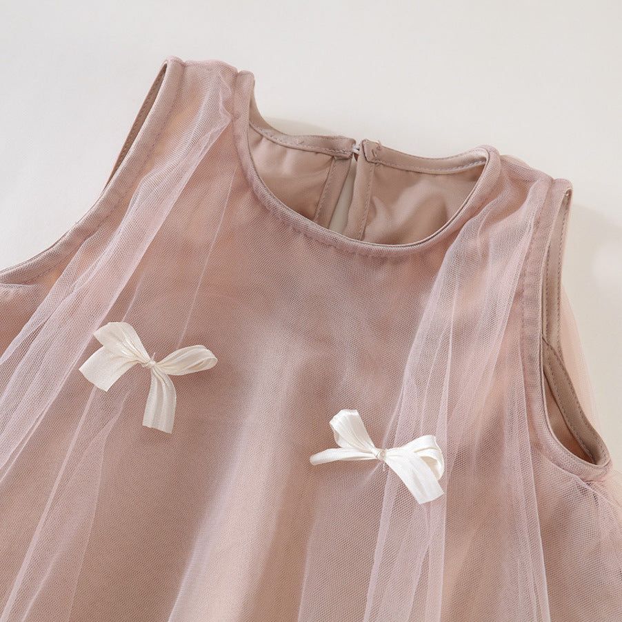 Girls Mesh Irregular Dress Summer Korean Princess – Summer Kids Fashion Nepal | Tudoholic