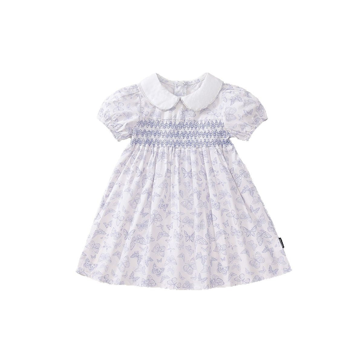 Girls Butterfly Printed Dress Summer 2025 Lapel – Summer Kids Fashion Nepal | Tudoholic
