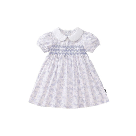 Girls Butterfly Printed Dress Summer 2025 Lapel – Summer Kids Fashion Nepal | Tudoholic
