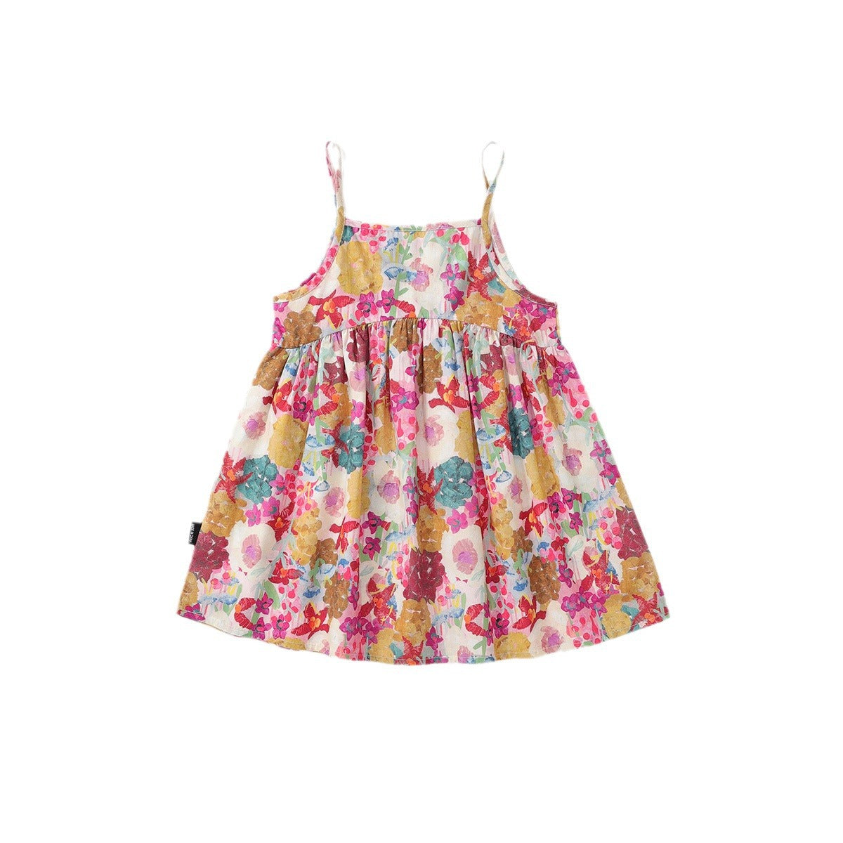 Girls Floral Suspender Dress Cotton Summer 2025 – Summer Kids Fashion Nepal | Tudoholic