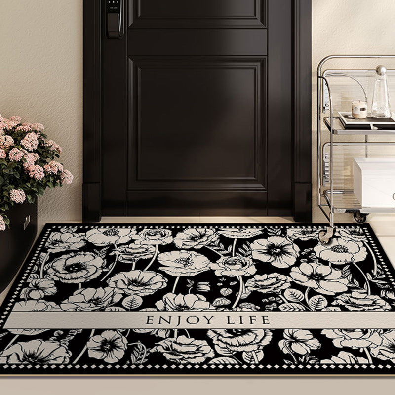 Cream-Style "Soft Minimalist" PVC Leather Entrance Mat