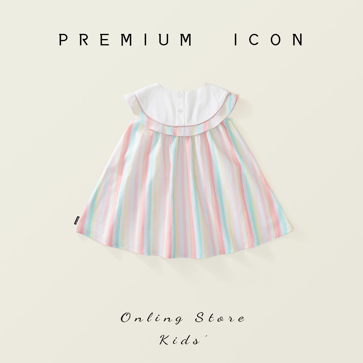 Girls Embroidered Striped Vest Dress Summer 2025 – Summer Kids Fashion Nepal | Tudoholic