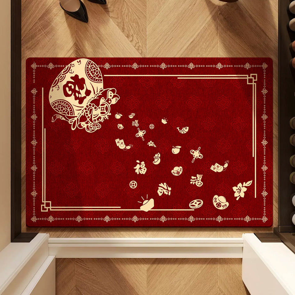 "Advanced Red" Wash-Free Housewarming Mat