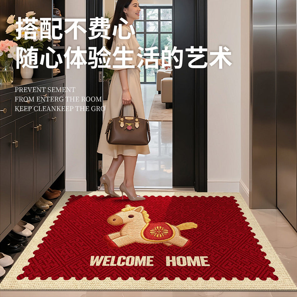 STOCK-"Grand Success" Loop Velvet New Year Mat