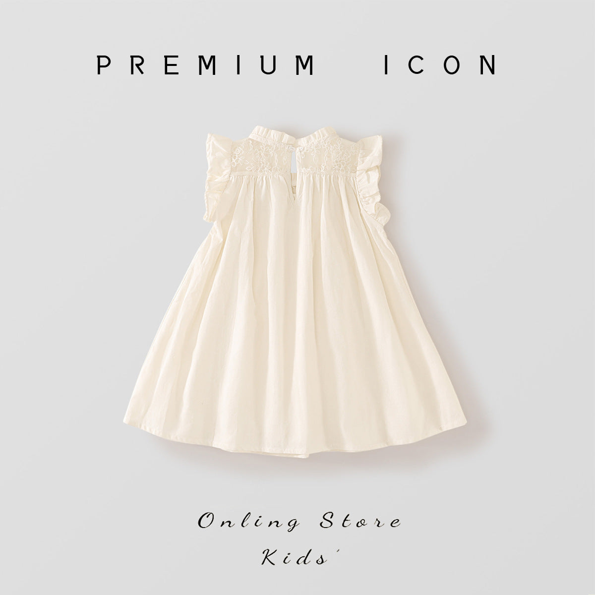 Girls Flying Sleeve French Dress Summer 2025 Princess – Summer Kids Fashion Nepal | Tudoholic