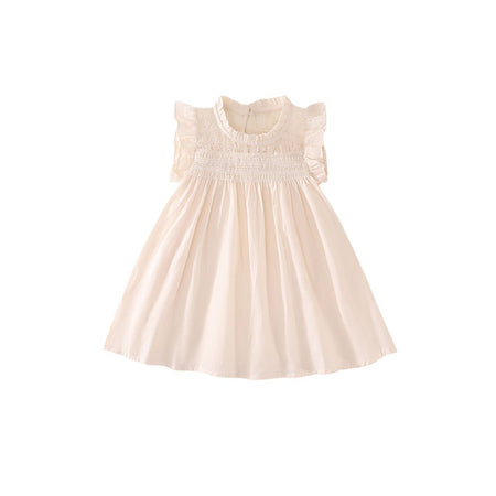 Girls Flying Sleeve French Dress Summer 2025 Princess – Summer Kids Fashion Nepal | Tudoholic