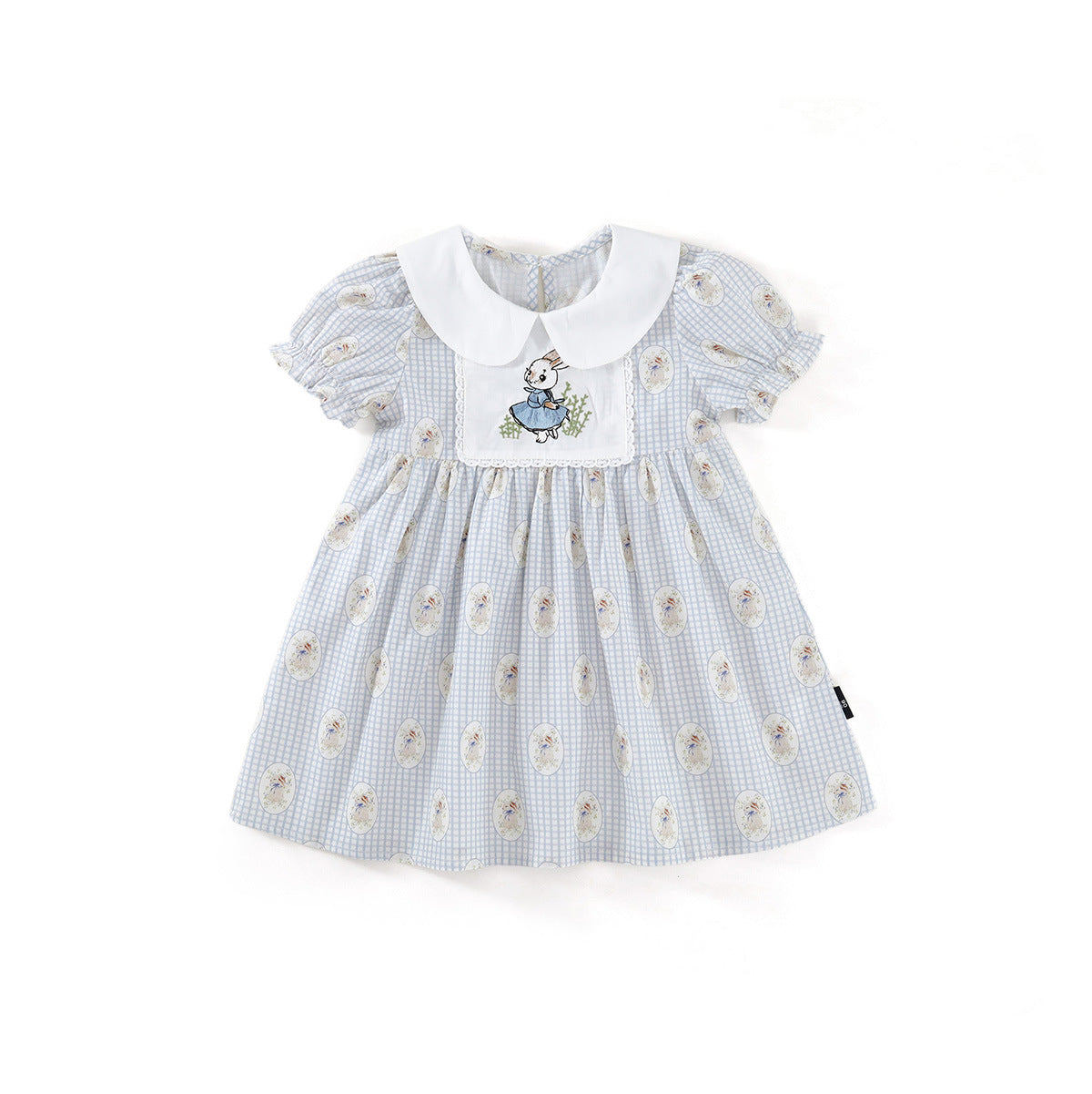 Girls Plaid Animal Embroidery Dress Summer 2026 – Summer Kids Fashion Nepal | Tudoholic