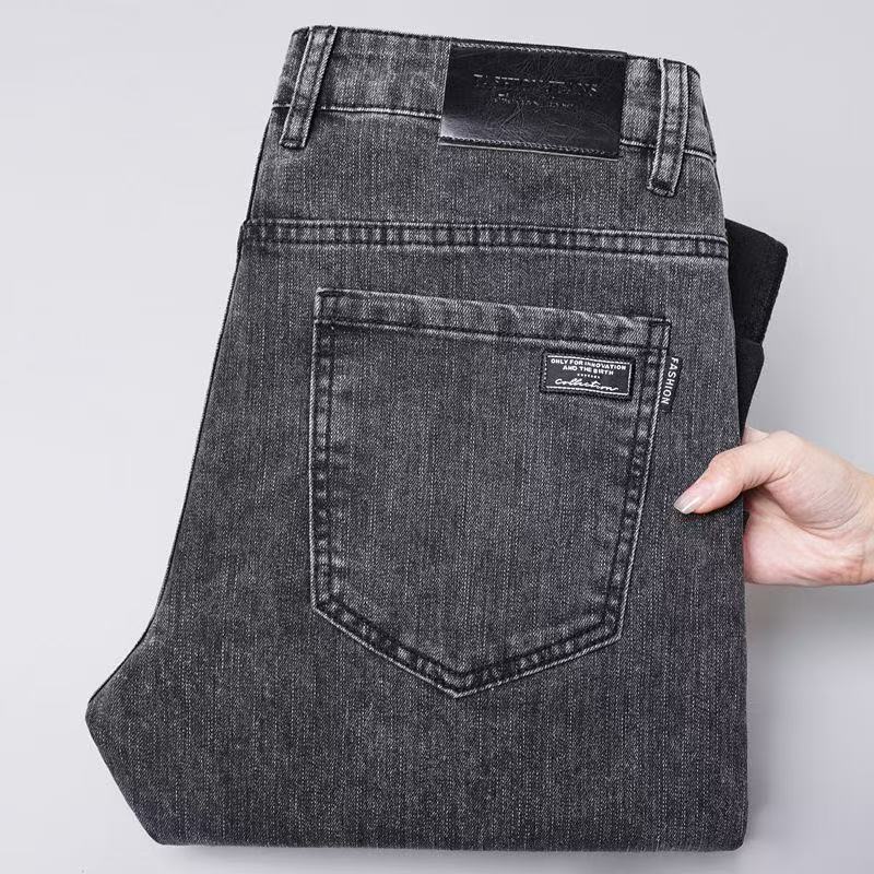 Men's Korean Style Stretch Slim Fit Jeans (Spring Summer)