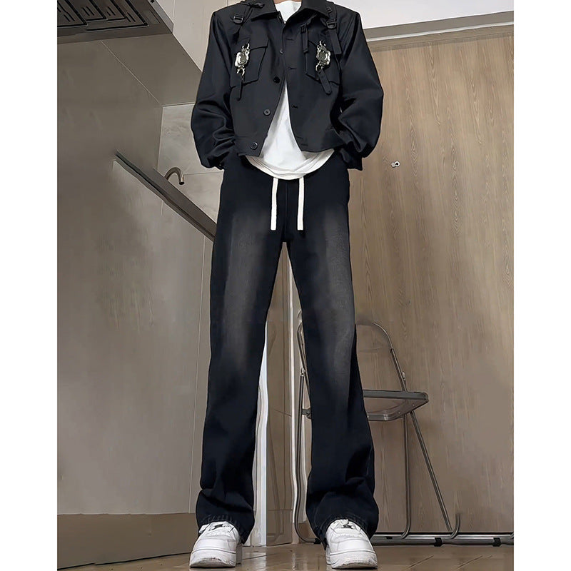 Men's Gradient Washed Straight Summer Jeans