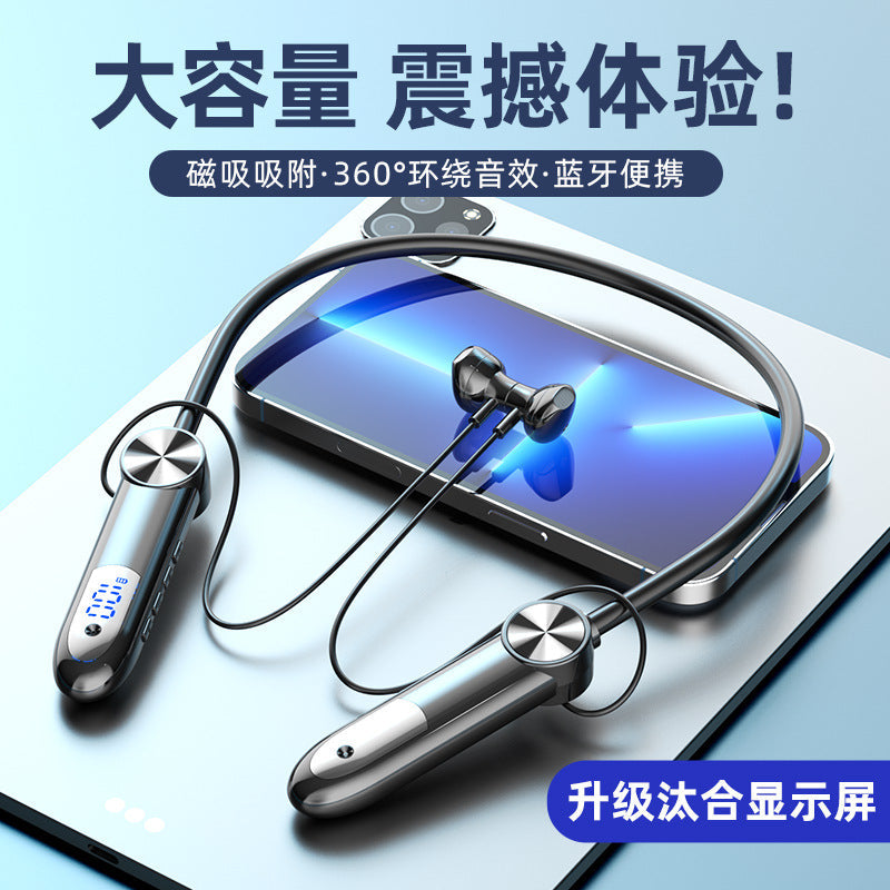 Bluetooth 5.3 Neckband Headset Large Battery No Delay