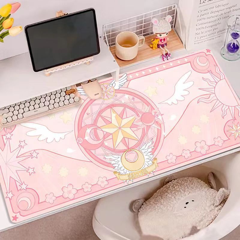 Magic Sakura Oversized Cute Desk Mouse Pad