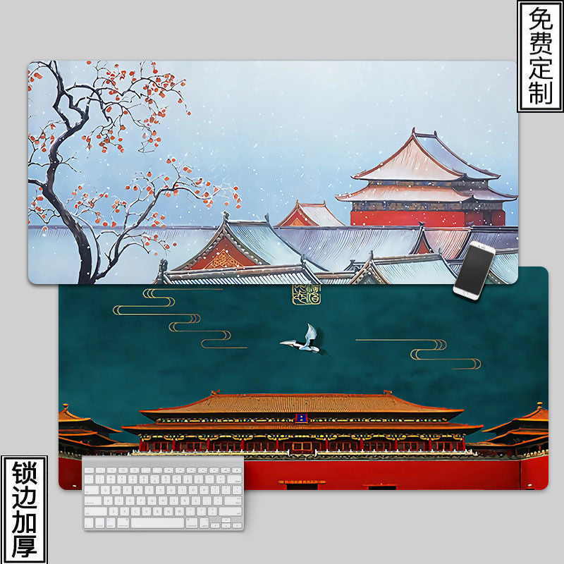 Oversized Chinese Style Desk Mouse Pad Landscape