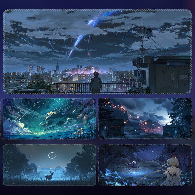 Anime Landscape Oversized Mouse Pad Desk Mat