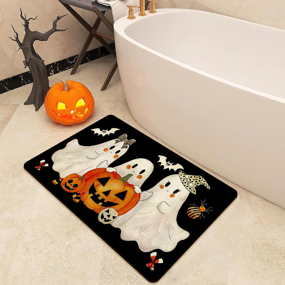 "Cross-Border" Halloween Elite: Dual-Texture Diatom Mud Mat
