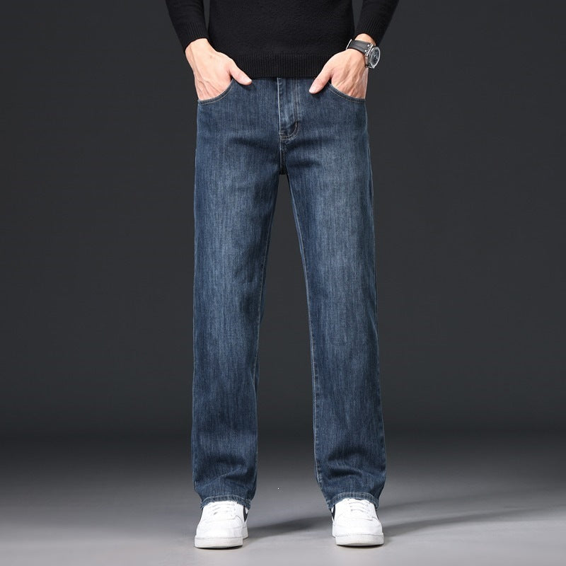 Men's Workwear Stretch Loose Straight Jeans