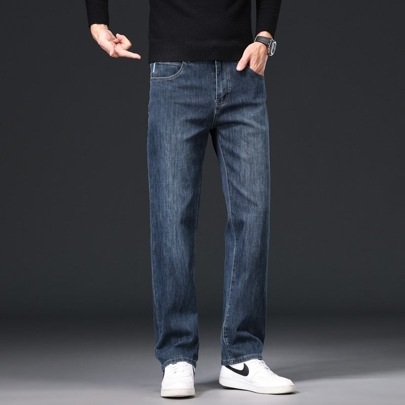 Men's Workwear Stretch Loose Straight Jeans
