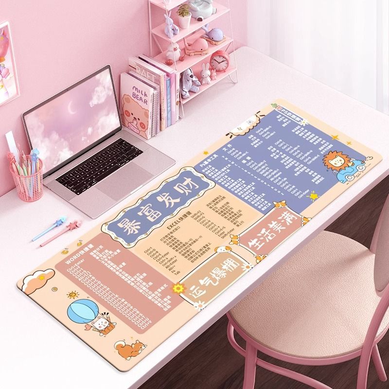 Cute Girl Super Large Mouse Pad Desk Mat Keyboard Pad