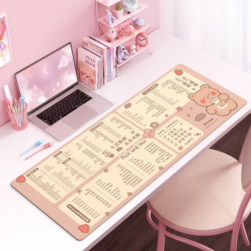 Cute Girl Super Large Mouse Pad Desk Mat Keyboard Pad