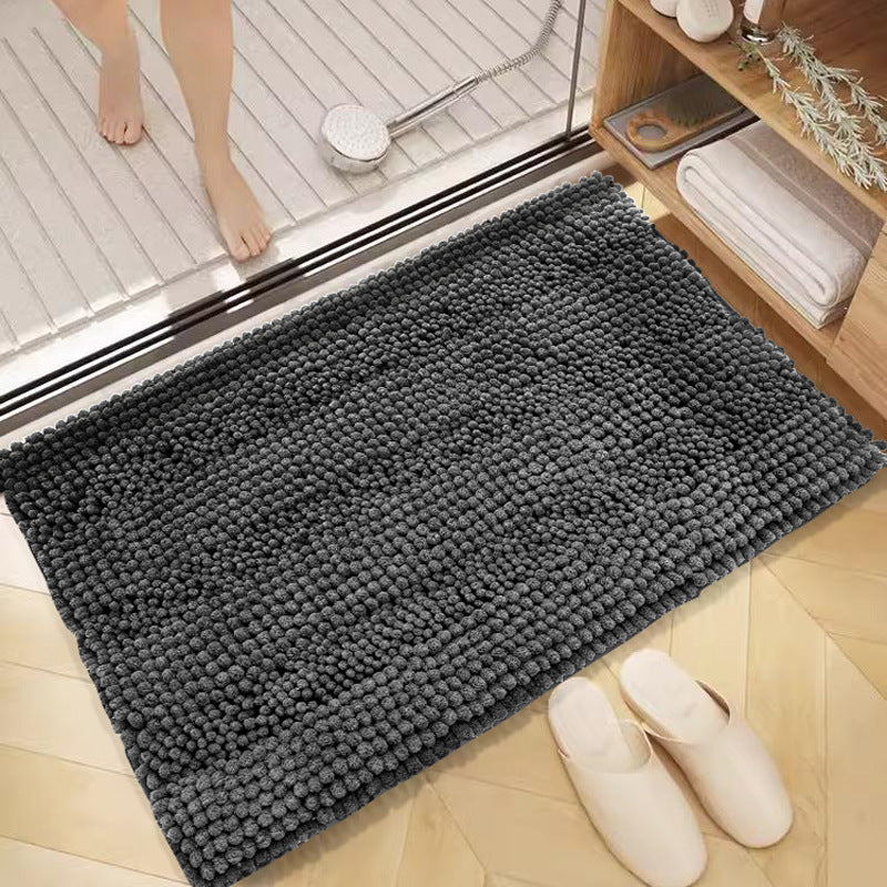 "Cloud-Touch" Elite: High-Density Chenille Bathroom Mat