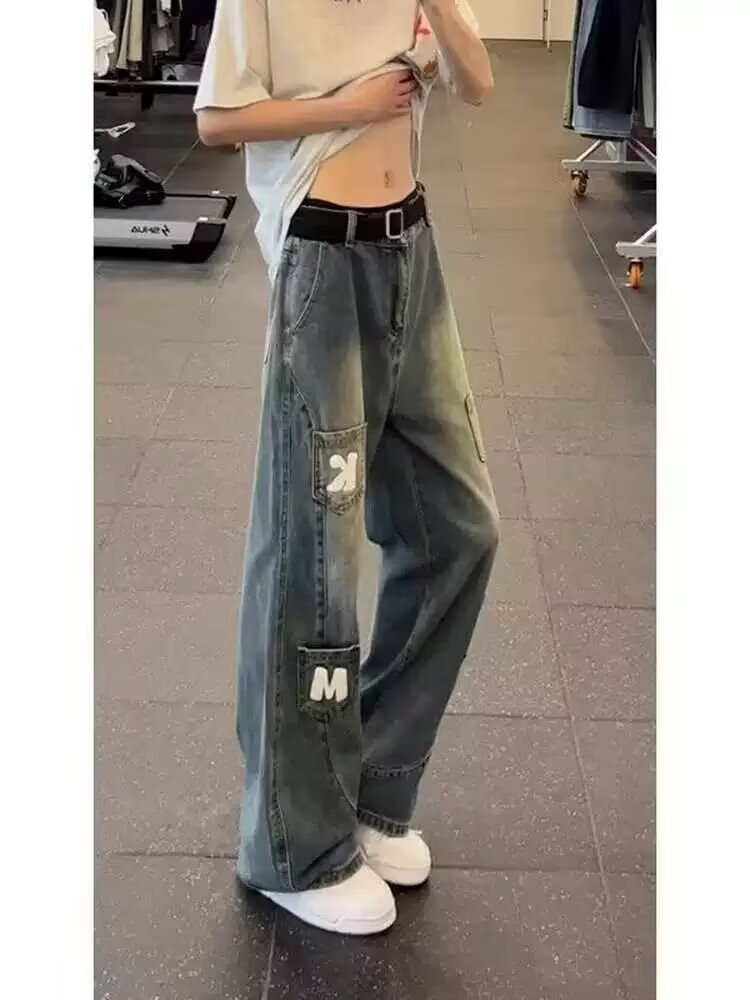 Men's Multi-Pocket Cargo Loose Fit Jeans