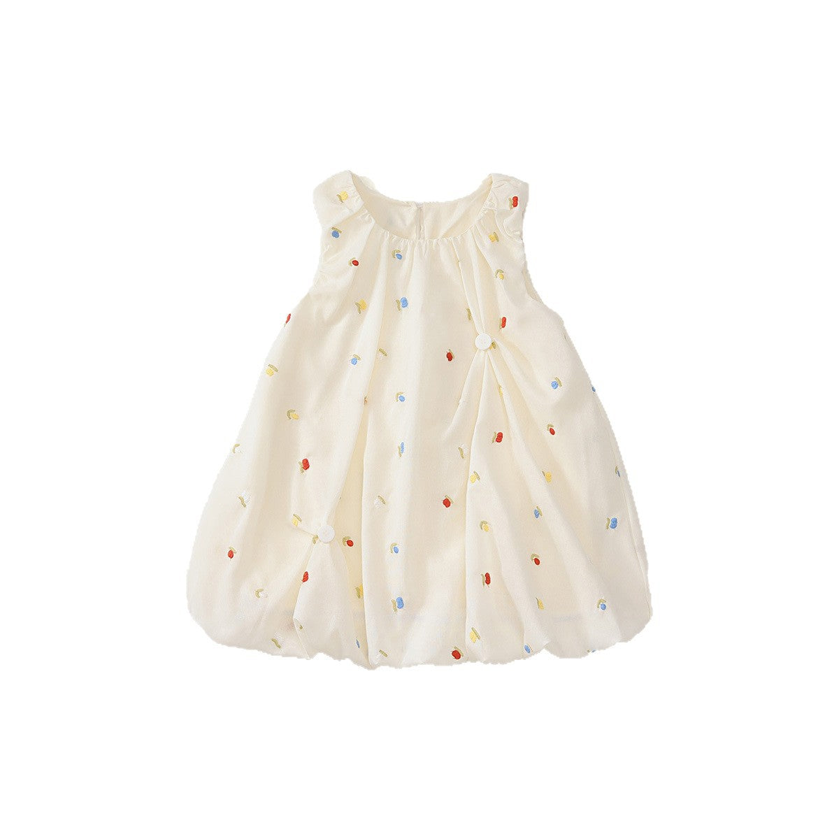 Girls Summer Princess Floral Sleeveless Dress 2025 – Summer Kids Fashion Nepal | Tudoholic