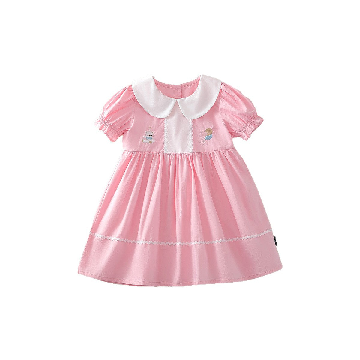 Girls Doll Collar Cotton Dress 2026 Summer Princess – Summer Kids Fashion Nepal | Tudoholic