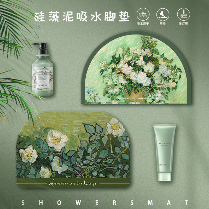 "Art Gallery" Elite: Van Gogh Oil Painting Soft Diatomite Mat