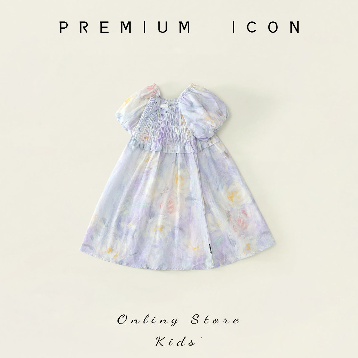 Girls Floral Square Neck Puff Sleeve Summer Dress – Summer Kids Fashion Nepal | Tudoholic