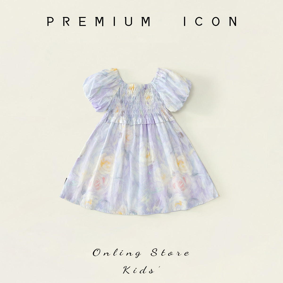 Girls Floral Square Neck Puff Sleeve Summer Dress – Summer Kids Fashion Nepal | Tudoholic