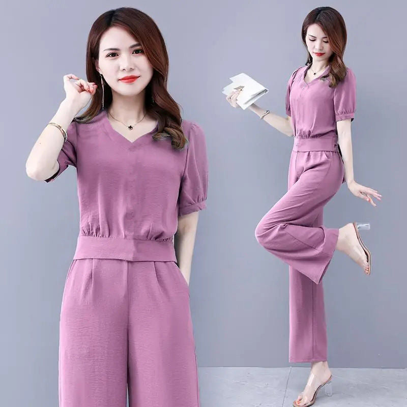 Western Style Two-Piece Suit Set for Women Summer