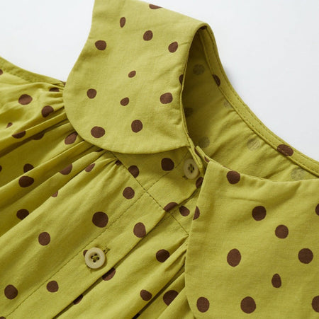 Girls Polka Dot Cotton Sleeveless Summer Dress – Summer Kids Fashion Nepal | Tudoholic