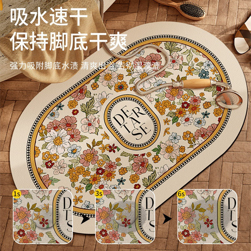 "Art Deco" Heritage: Retro Oval Soft Diatomite Series