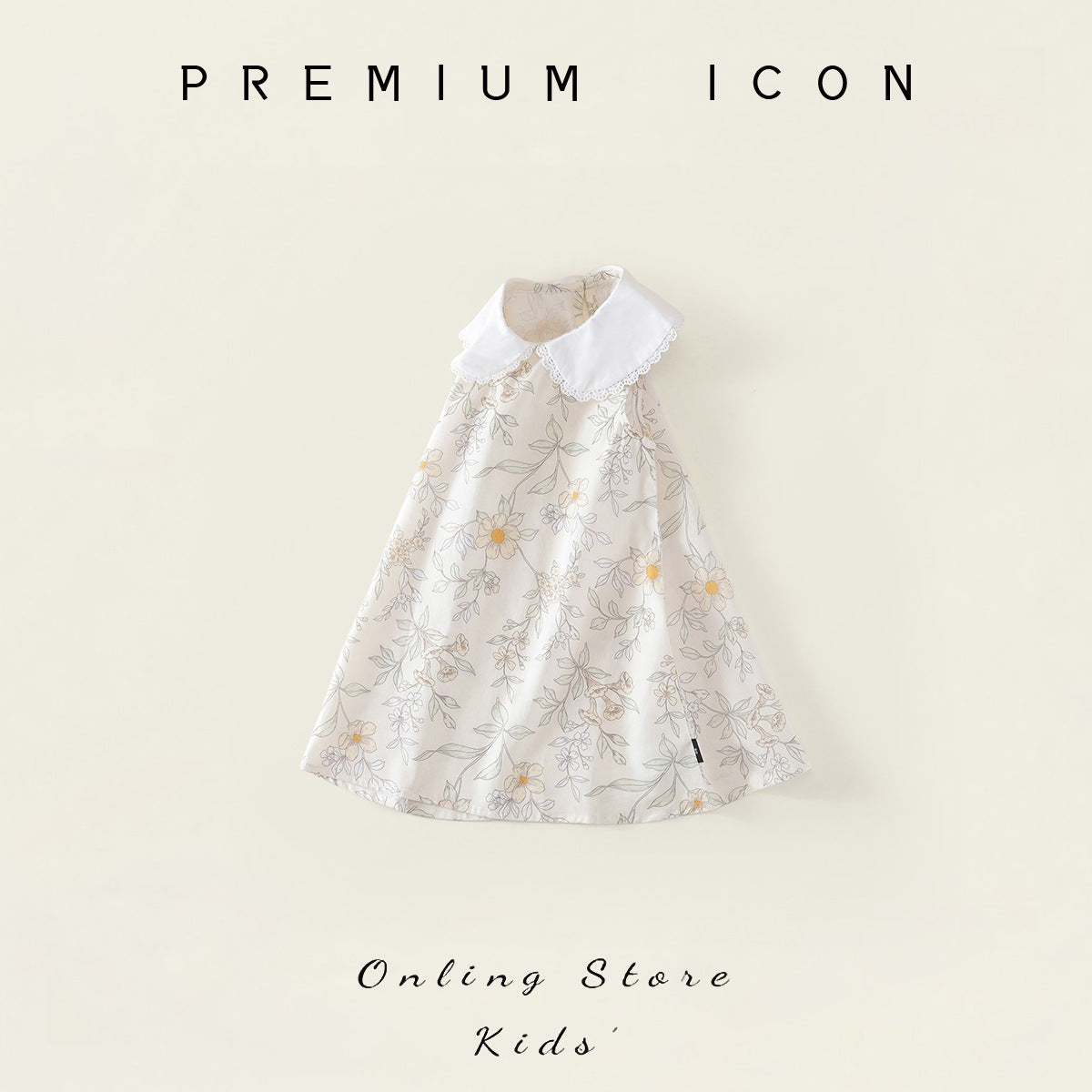 Girls Floral Sleeveless Lapel Princess Dress – Kids Fashion Nepal | Tudoholic