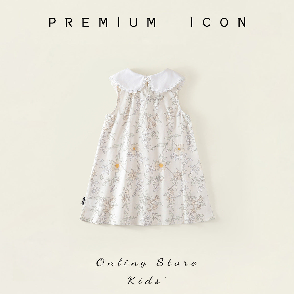 Girls Floral Sleeveless Lapel Princess Dress – Kids Fashion Nepal | Tudoholic