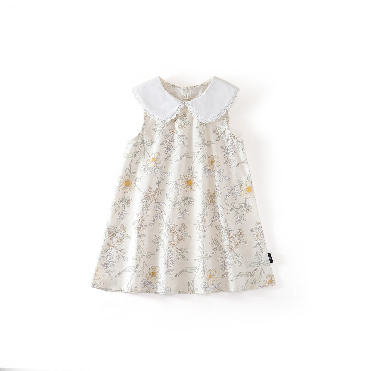 Girls Floral Sleeveless Lapel Princess Dress – Kids Fashion Nepal | Tudoholic