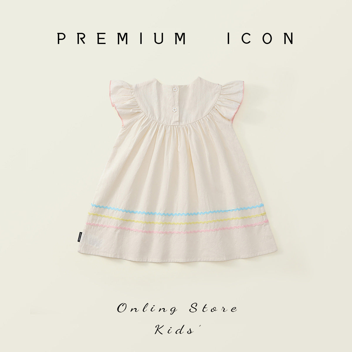 Girls Cotton Fly Sleeve Embroidery Summer Dress – Summer Kids Fashion Nepal | Tudoholic
