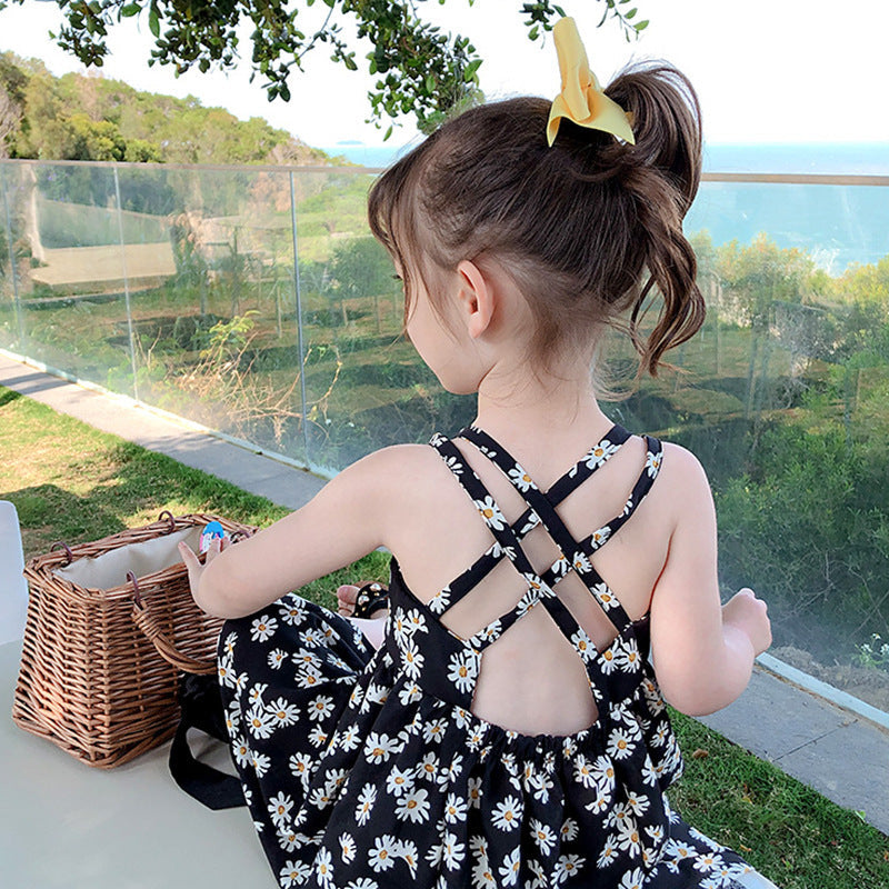 Girls Daisy Chiffon Suspender Princess Dress – Kids Fashion Nepal | Tudoholic