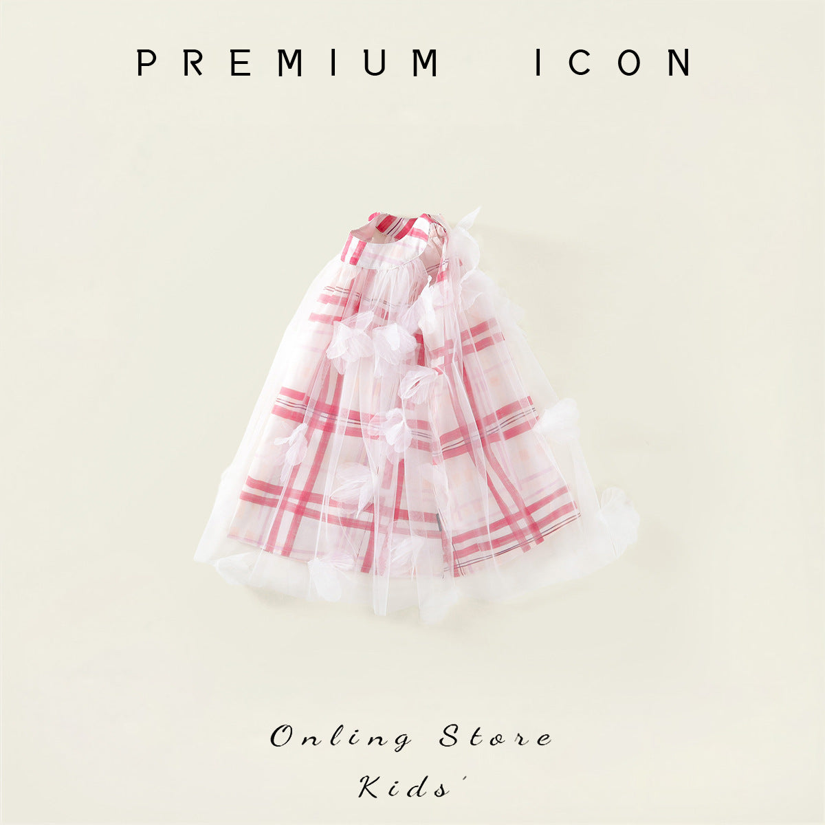 Girls Plaid Bow Mesh Vest Dress Korean Summer – Summer Kids Fashion Nepal | Tudoholic