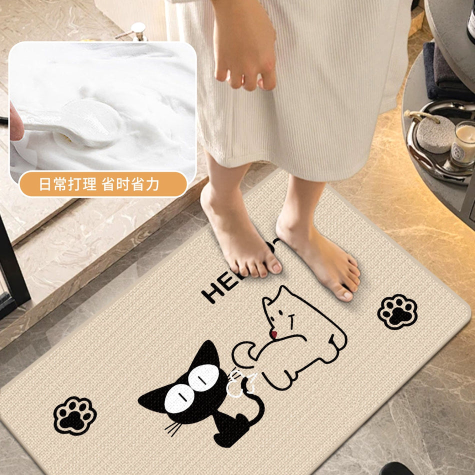 "Paws & Palms" Elite: Cute Cat & Dog Soft Diatomite Series