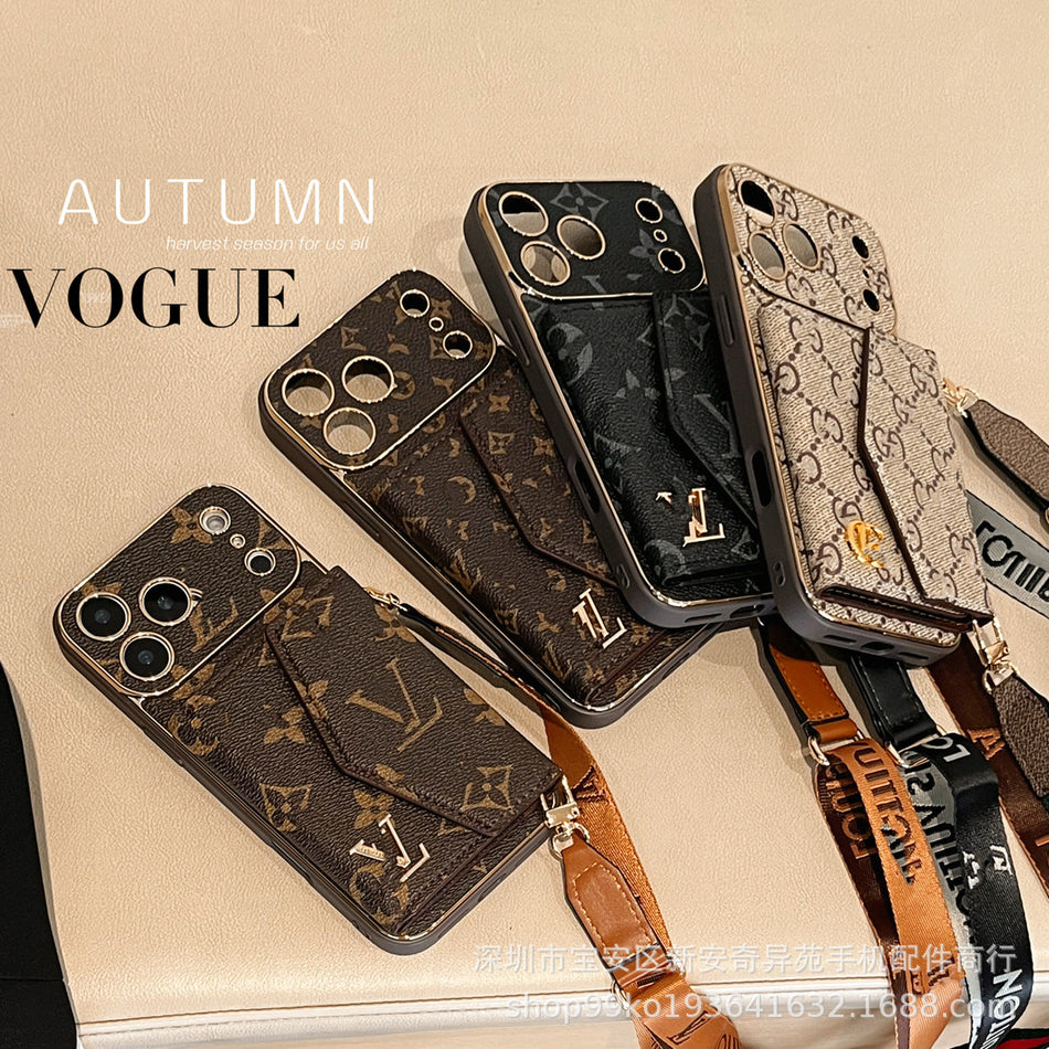 STOCK-Card Holder Crossbody Case for iPhone 17 Pro Max