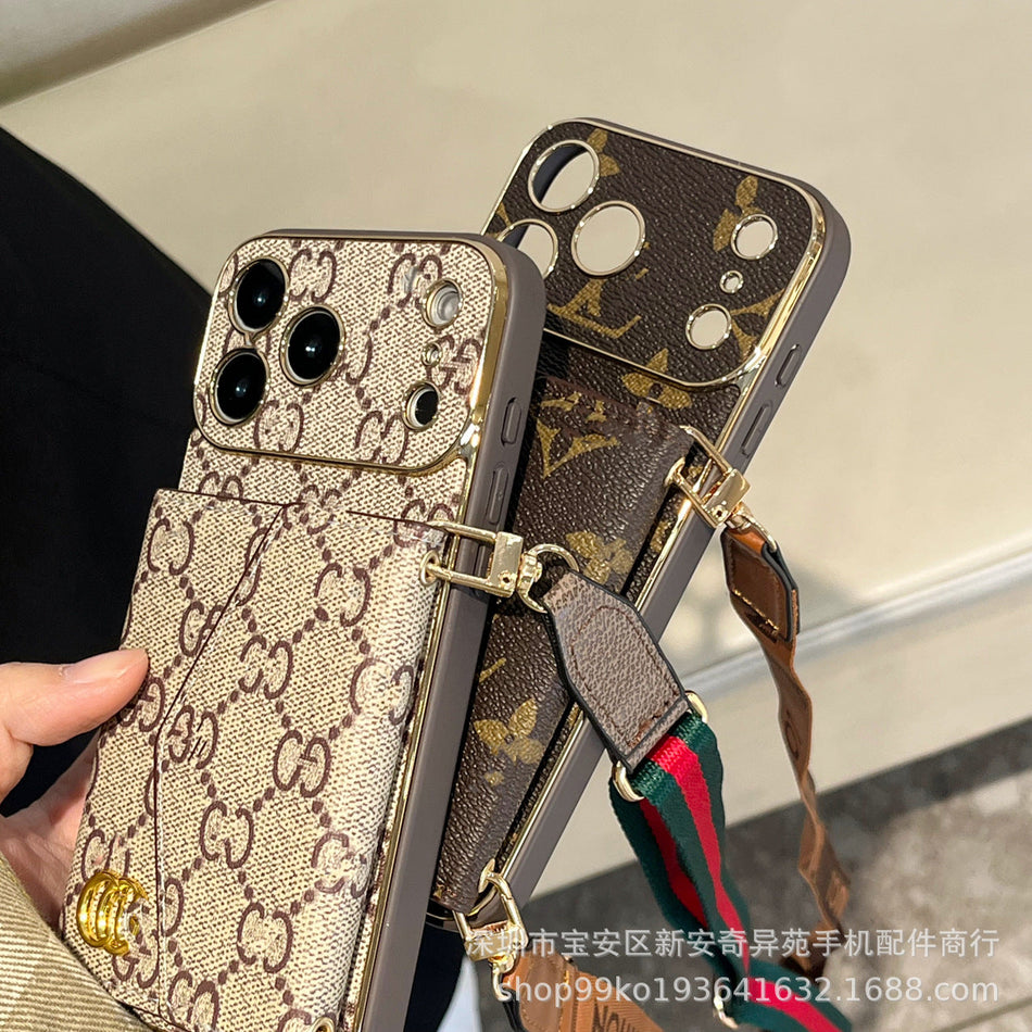 STOCK-Card Holder Crossbody Case for iPhone 17 Pro Max
