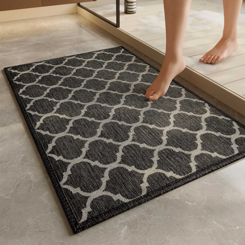 "Artisan Minimalist" Cross-Border Woven-Texture Mat