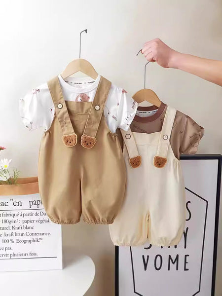 Kids Summer Short Sleeve Overalls Set 2025 – Summer Kids Fashion Nepal | Tudoholic